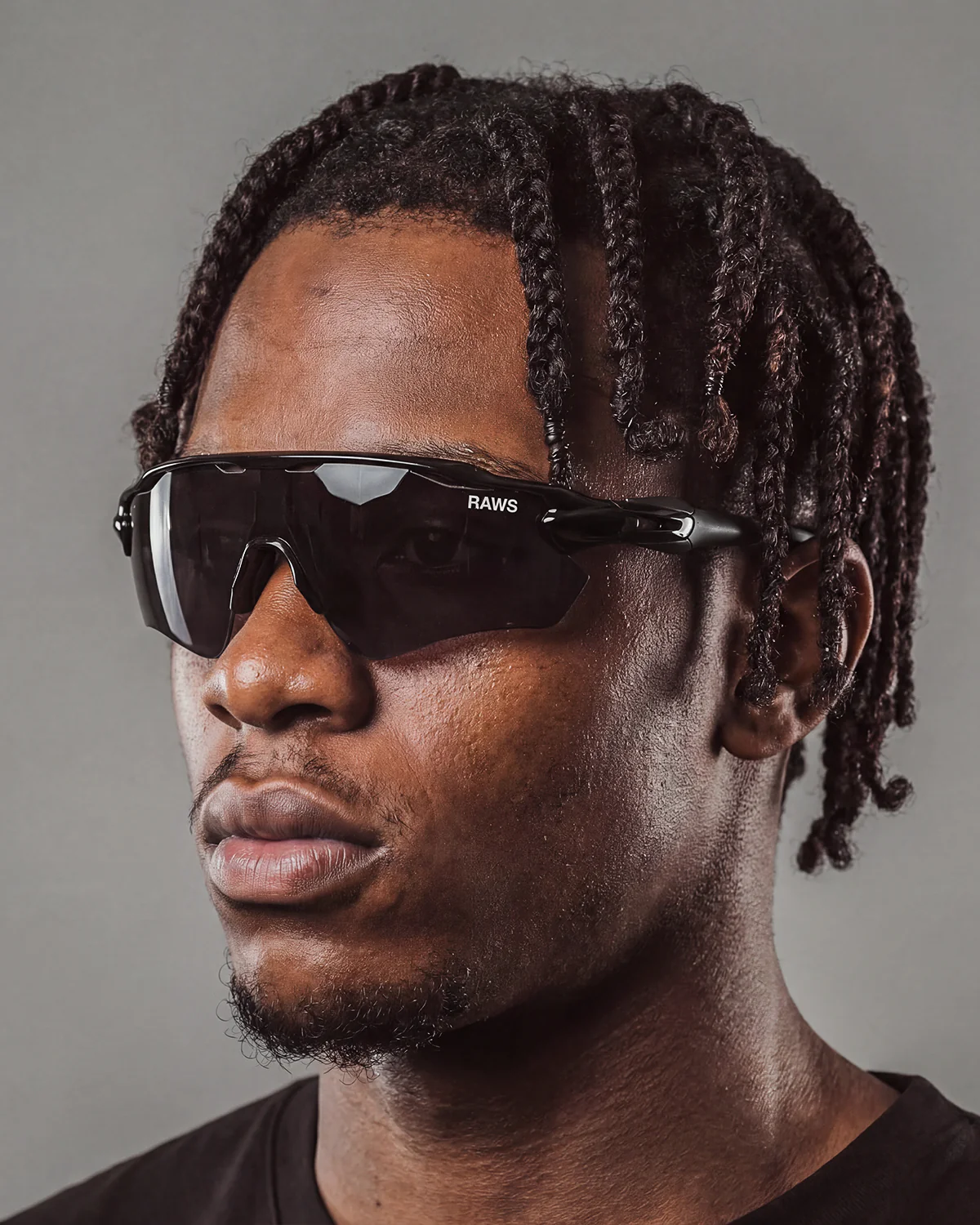 RAWS+ RACER SUNGLASSES : BLACK - Image 3