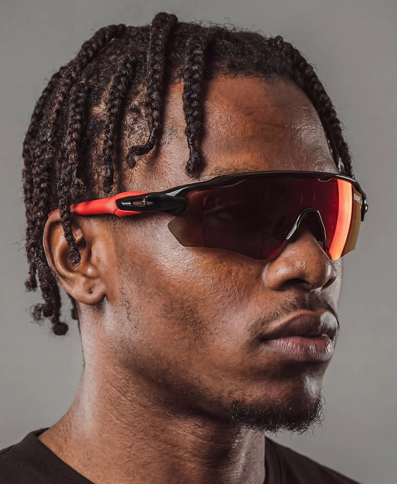 RAWS+ RACER SUNGLASSES : BLACK / RED - Image 3