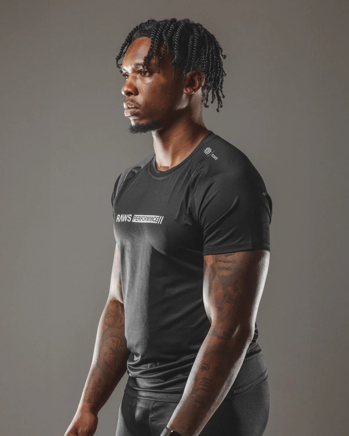Short Sleeve Compression T-Shirt : BLACK : [PERFORMANCE] - Image 4