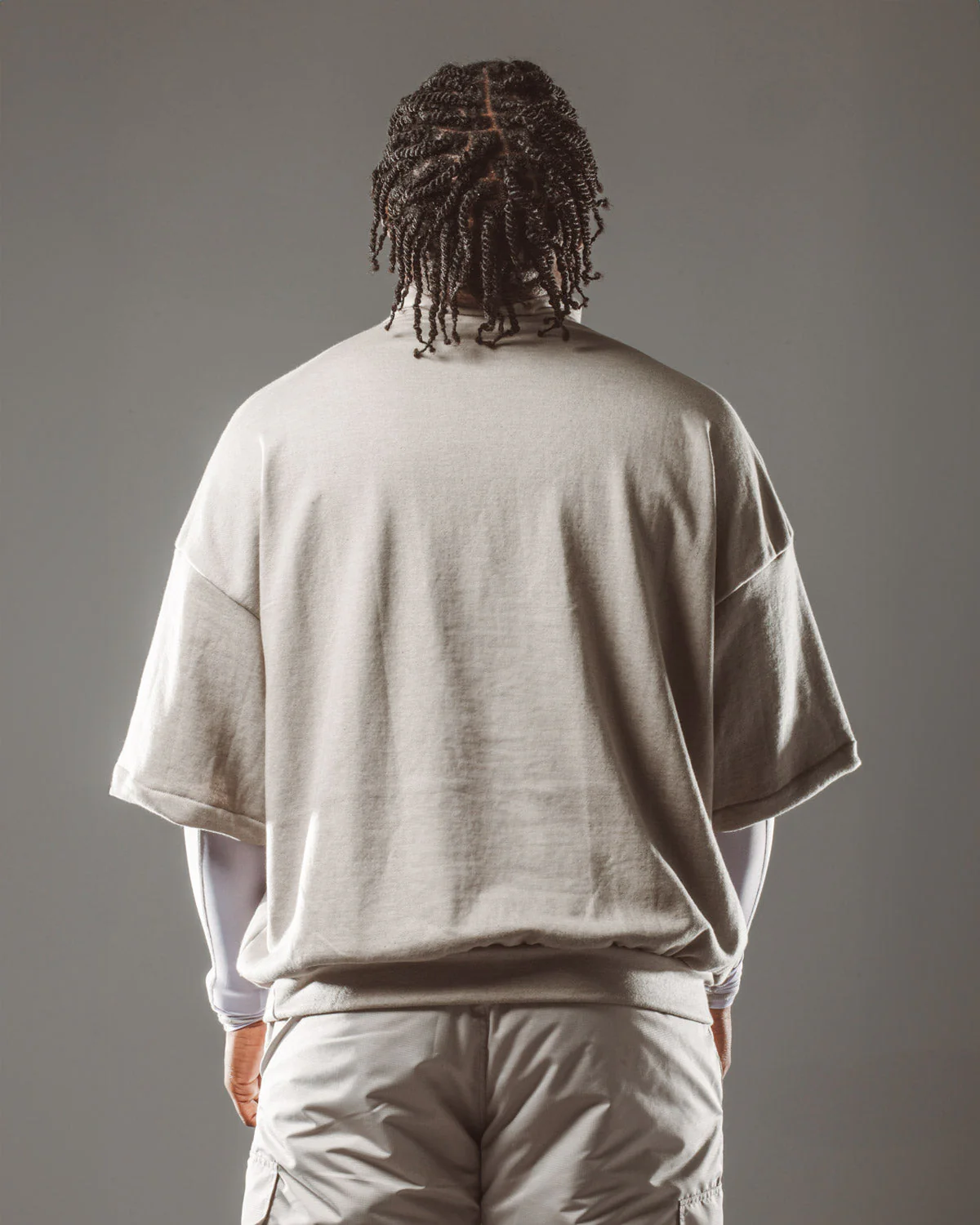 RAWS Ski 1/4 Zip Tee : Silver - Image 5